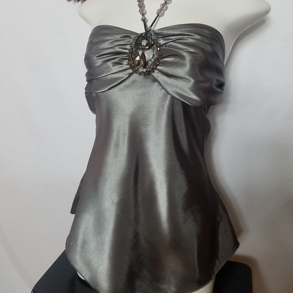 Silver Charlotte Russe embellish top.